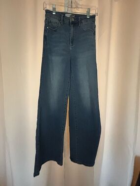 Risen dark wash jeans ( wide leg)